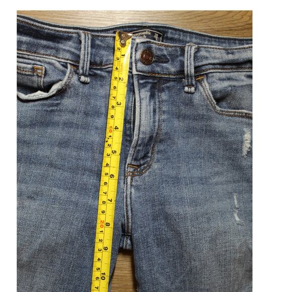 Abercrombie & Fitch Harper Low Rise Ankle Distressed Jeans Women’s 26 / 2R - Picture 6 of 6